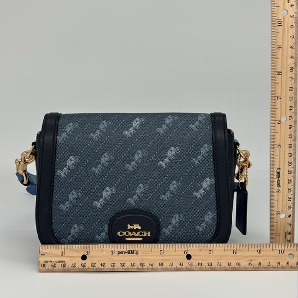 Coach Saddle Bag With Horse And Carriage Dot Print - Picture 12 of 15